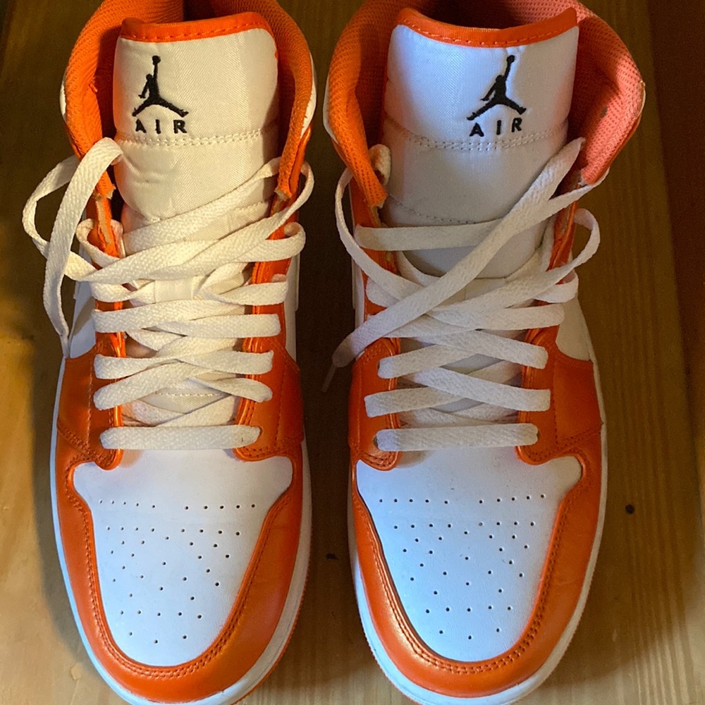Orange air Jordan’s mids